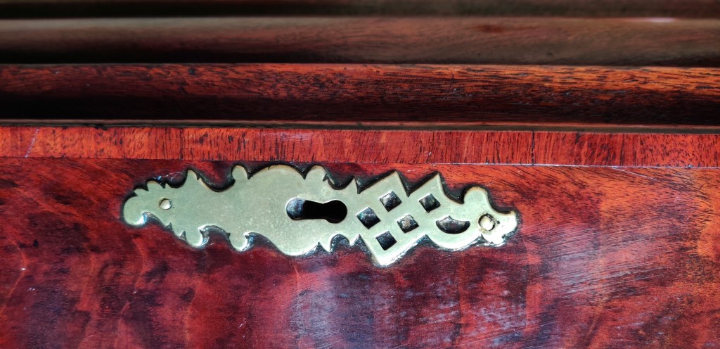 Walnut Longcase. Mid Georgian, was a smart clock in it's day, will be again once tidied up!